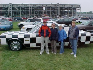 Checkered Car