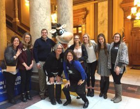 ISU dairy interns with Hanna and Michelle and Mark