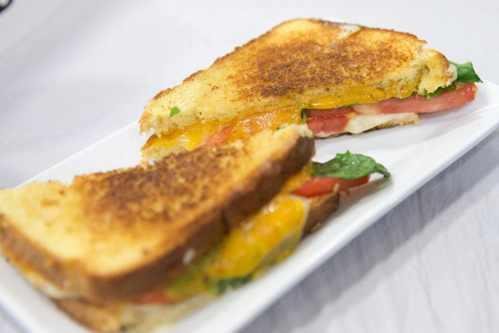 Vegetable grilled cheese