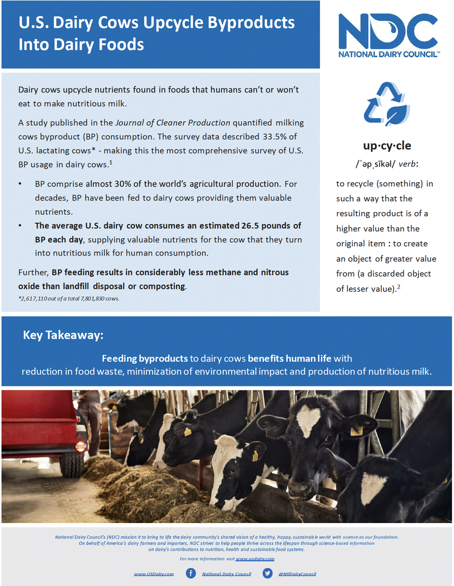Dairy Cows Upcycle Byproducts