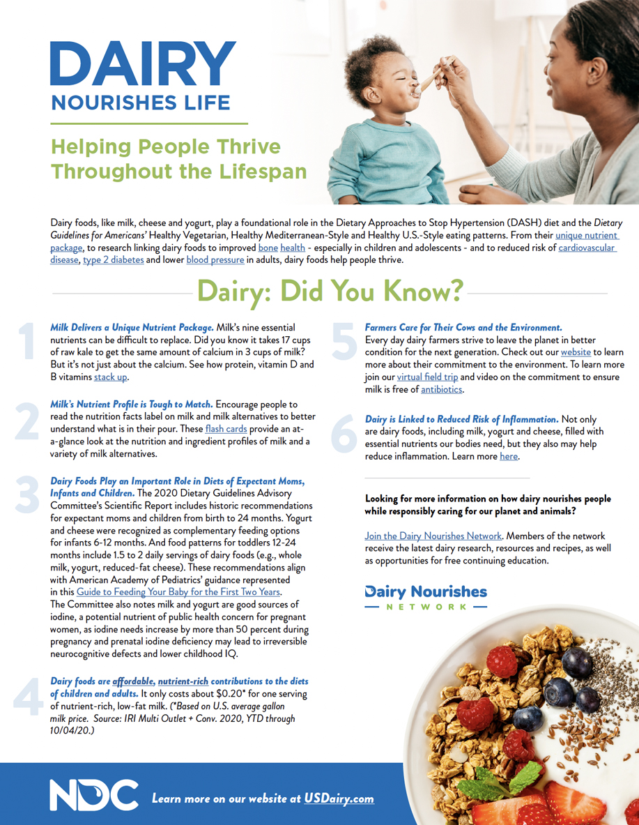 Dairy Nourishes Life