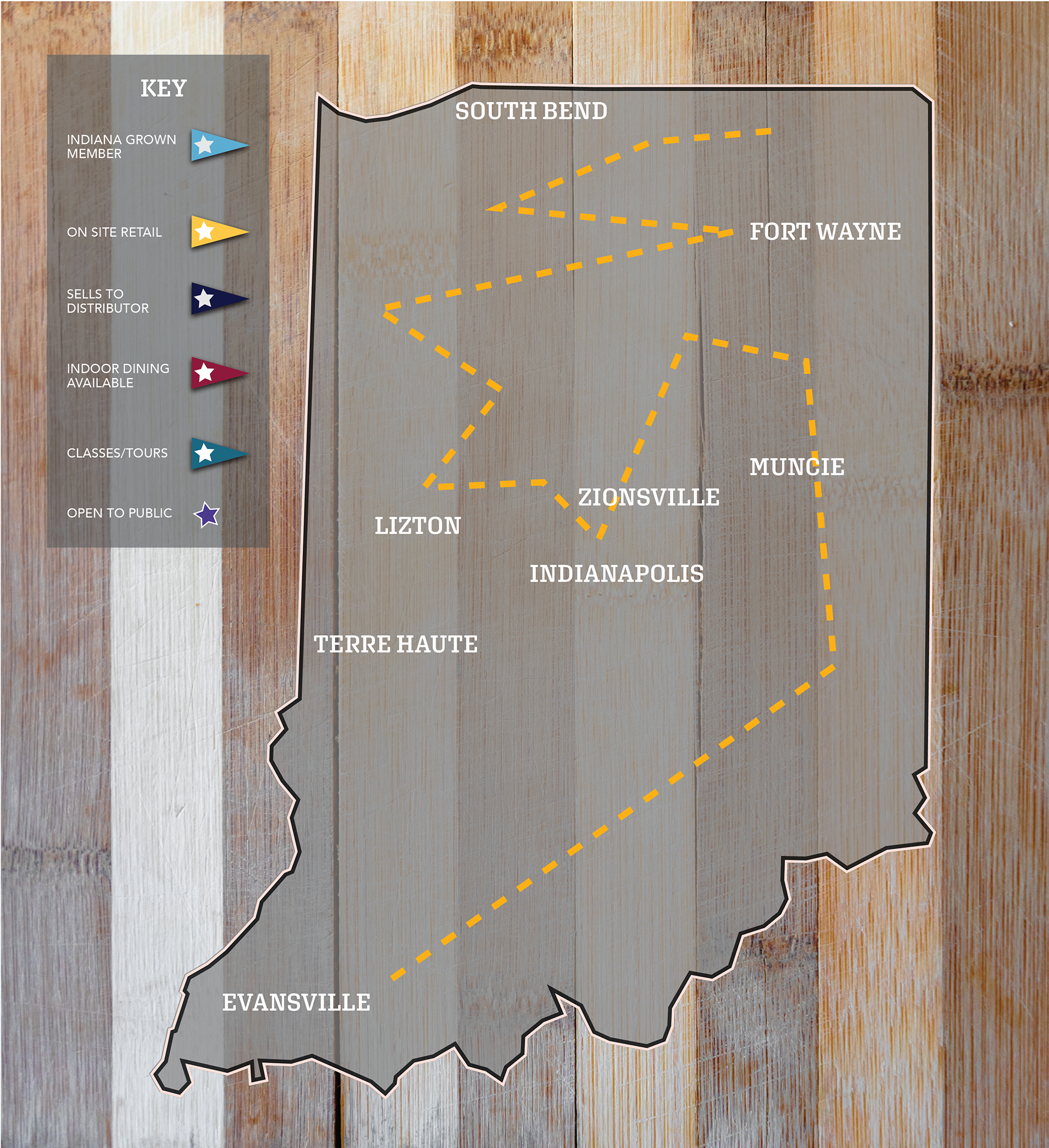 Indiana Cheese Guide 46 ADAI Cheese Guide Map December 2024