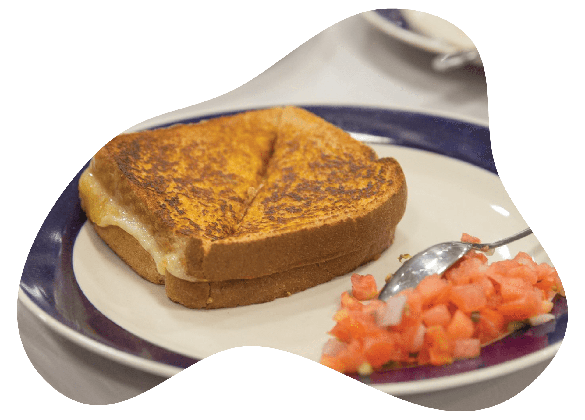 ADAI Recipes cow spot spicy grilled cheese queso grilled cheese