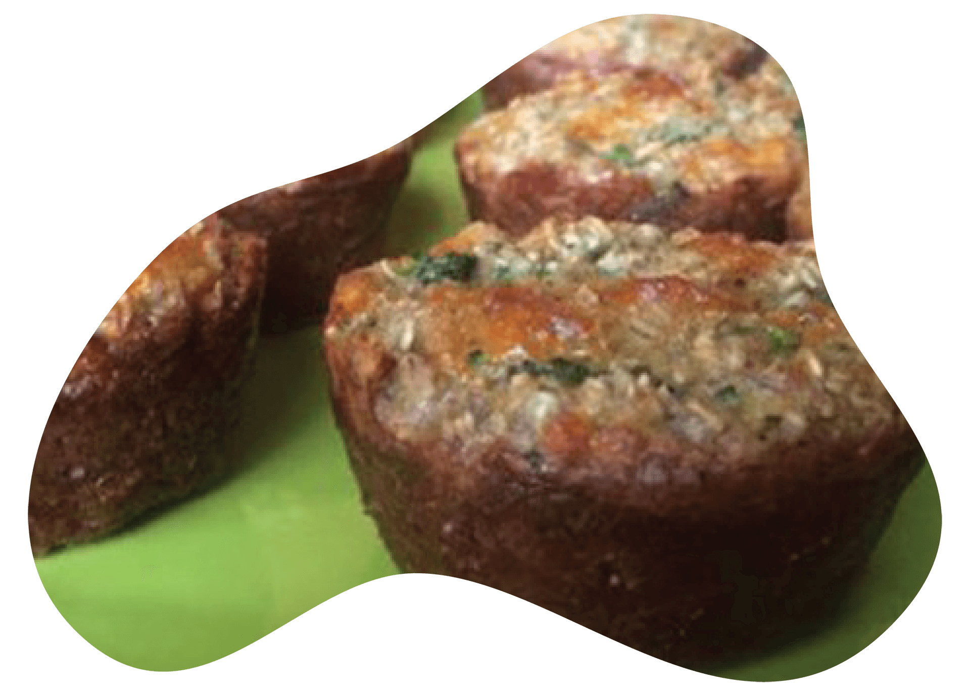 ADAI Recipes cow spot cheesy baked oatmeal quiche cups