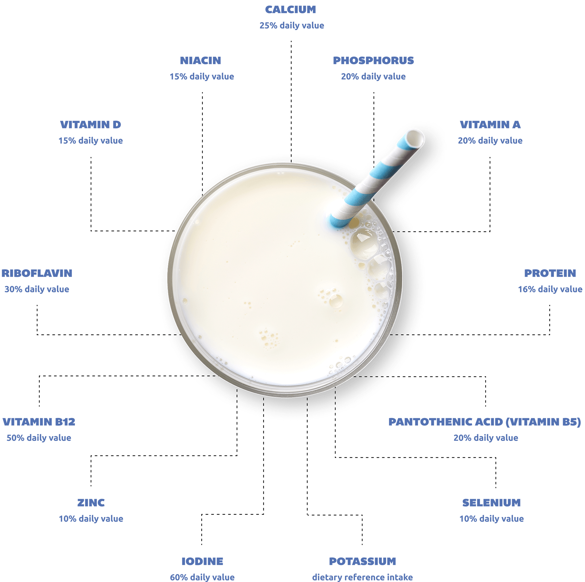 All About Milk 2 ADAI Sustainable Nutrition Glass with Nutrients